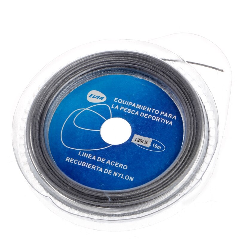 Stainless Steel Wire Lures Leader Trace Fishing Lines Accessories 10m 7 Strands: 120