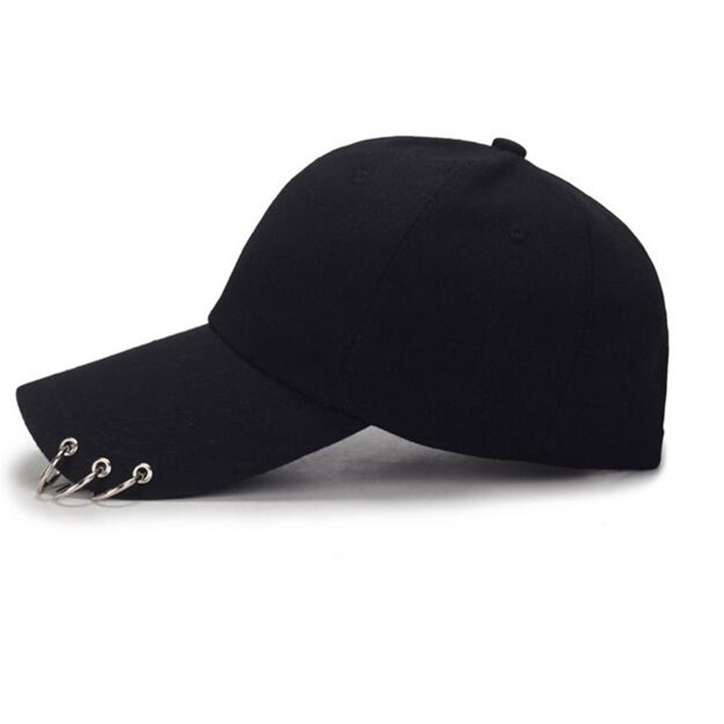 Kvinner cap gd baseball cap med ringer snapback cap menn kvinner svart rosa hvit hip hop lue danseshow hatter cap menn