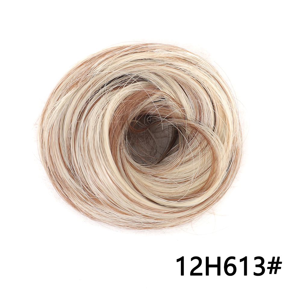 LUPU-moño de pelo sintético para mujer y niña, extensión de cabello, moño rizado, ondulado, moño desordenado, moño para el cabello, uso diario: T4/27/30