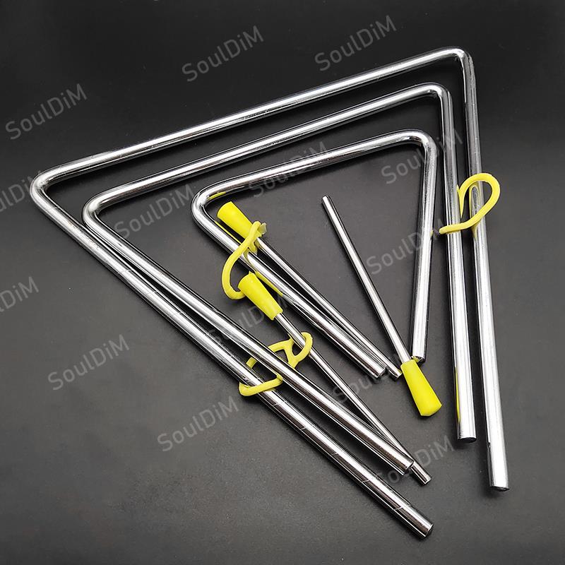 Orff triangular de 5/6/8/10 pulgadas, banda de instrumentos musicales, banda de percusión, Triangolo Musical educativo para niños