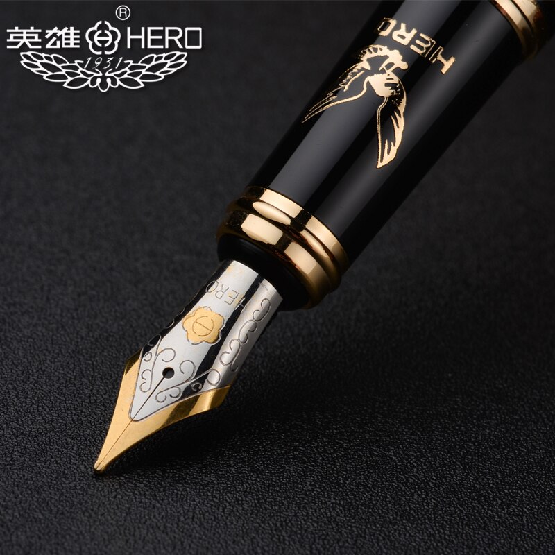 Original Hero 1078 fountain pen high-end eagle pen students calligraphy black