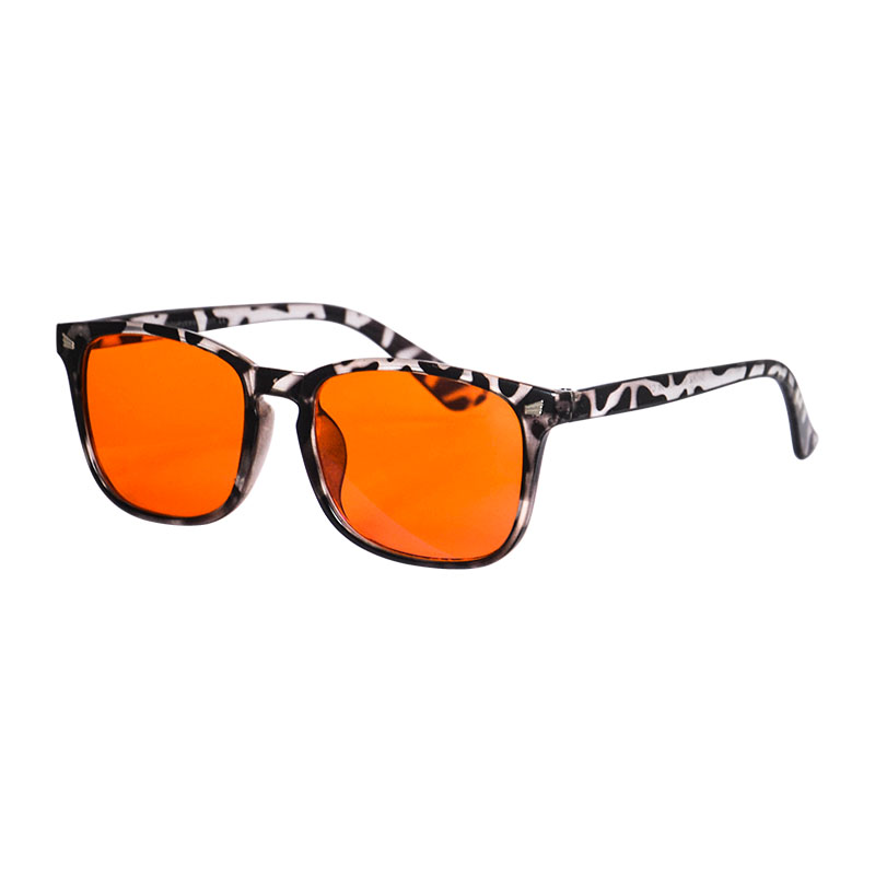 Blue and Green Wavelength Blocking Glasses Disruptive Light Blocking Glasses for Better Sleep Eliminate Eye Strain: Silver