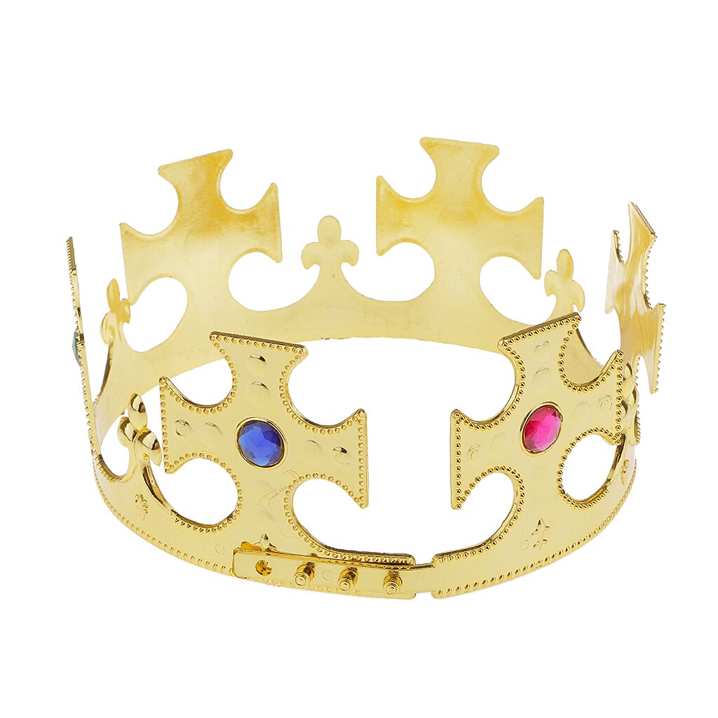 Deluxe King Royal Adults Kids Hat Roleplay Party Favor Costume Accessories: Default Title