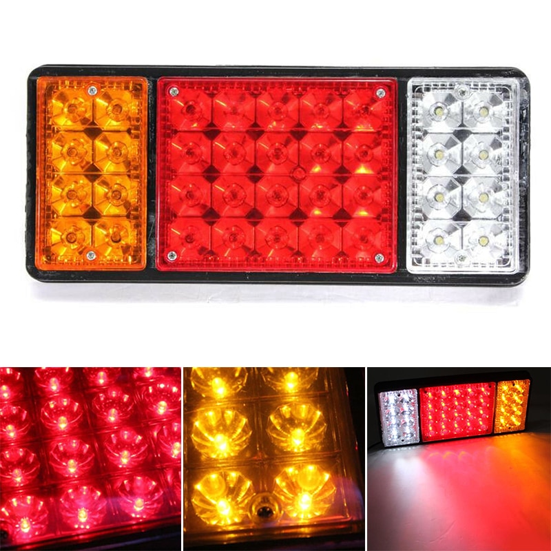 Rectangle Tail Light Removable For Caravan Trailer Waterproof Indicator