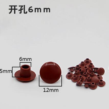 50pcs! 5-40mm round hole cover Plastic furniture decoration pressure cap stopper cupboard cabinet screw hole dust plug Hardware: 6mm