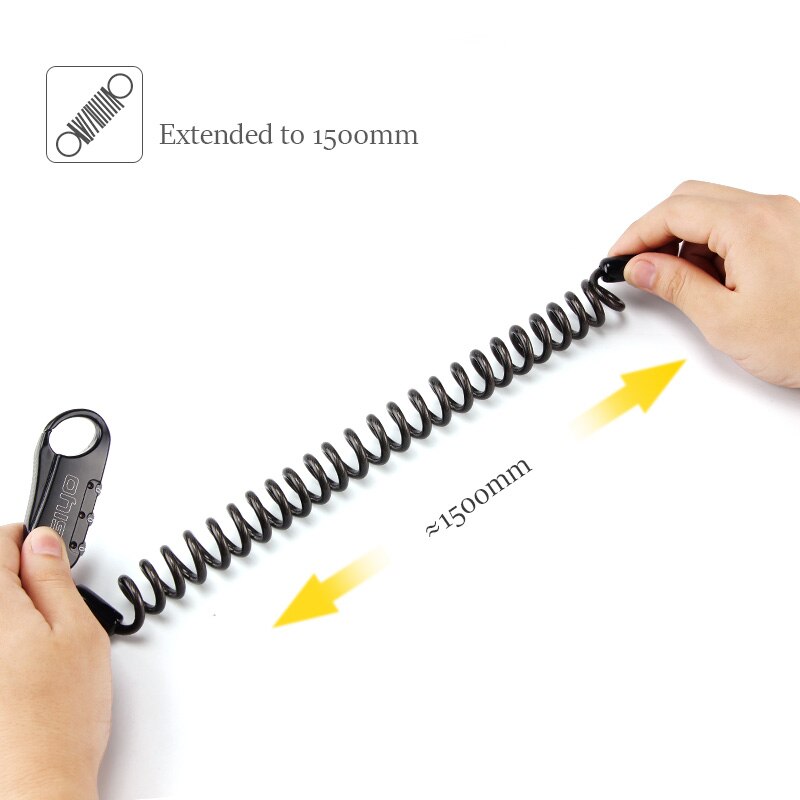 GIYO Mini Bicycle Lock 3 Digit Password Anti-theft Bike Lock Cycling Helmet Code Combination Security Cable lock Mini Cable Lock