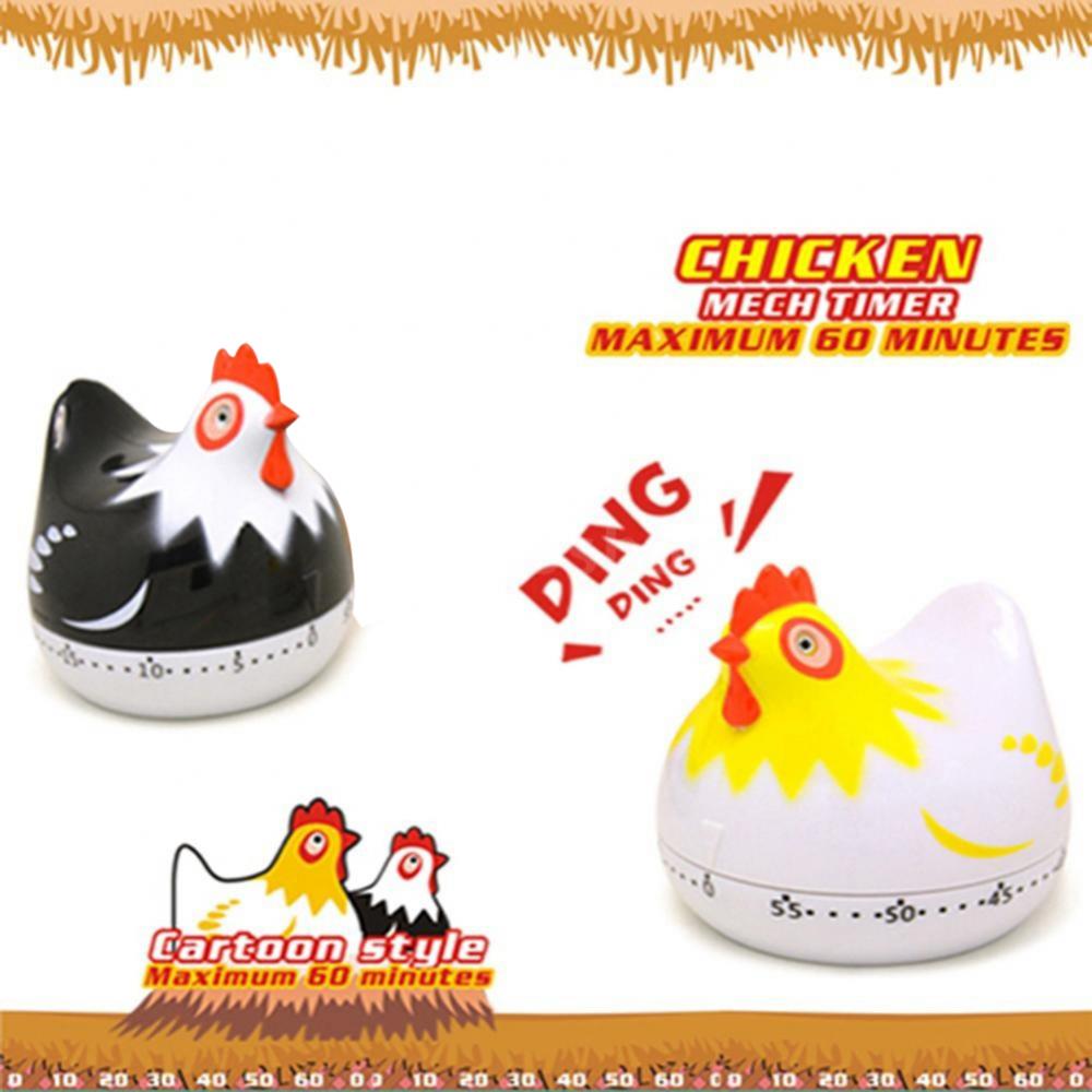 Minuterie mécanique pour poule, dessin animé mignon, cuisine, devoirs, compte à rebours