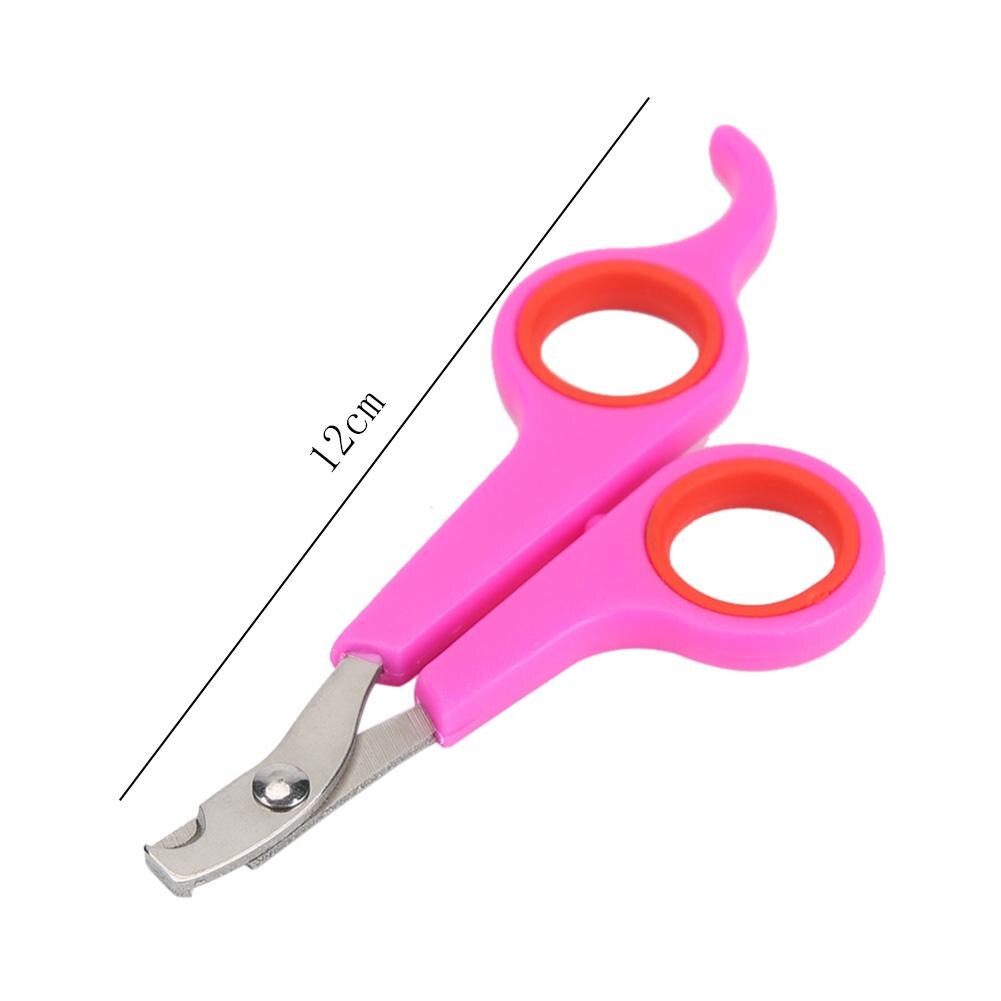 Pet Nail Toe Clipper Scissors Dog Cat Claw Grooming Trimmer Pet Nail Toe Clippers Animal Claws Scissor Stainless Steel Cut: Red