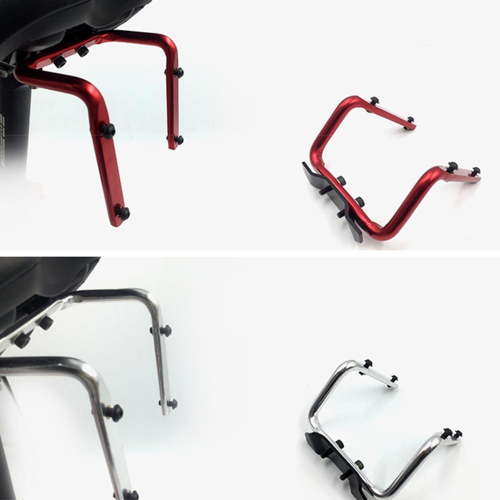 Bicycle Seat Rack Bike Saddle Back Double Water Bottle Holder Cage Adapter