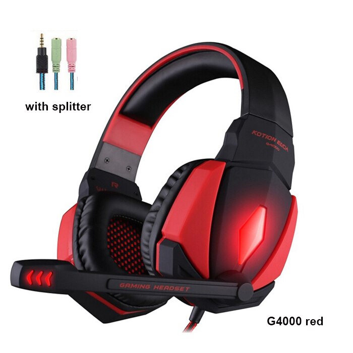 Kotion Elke G2000 G4000 Gaming Headsets Game Oortelefoon Headset Stereo Hoofdtelefoon Met Microfoon Voor Pc Gamer Met Doos