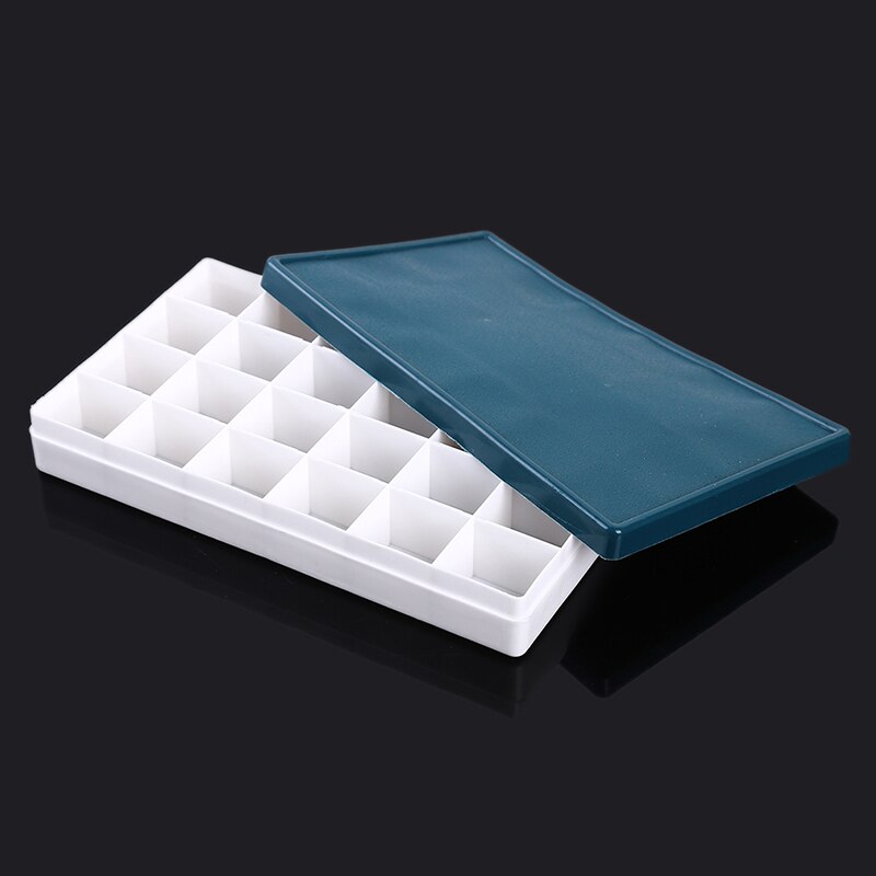 24 Grid Rechthoek Palet Vouwen Schilderij Aquarel Art Tool Art Palet Flip Deksel Verf Doos