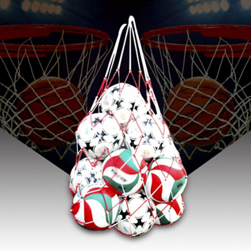 Outdoor Sporting Soccer Net 10 Balls Carry Balls Volleyball Ball Net Bag Portable Equipmen Net Bag Sportst Football