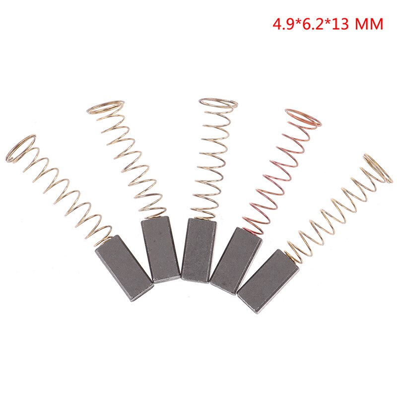 5Pcs Carbon Brushes Wire Leads Generator Generic Electric Motor Brush Replacement 4.5x6.5x20mm