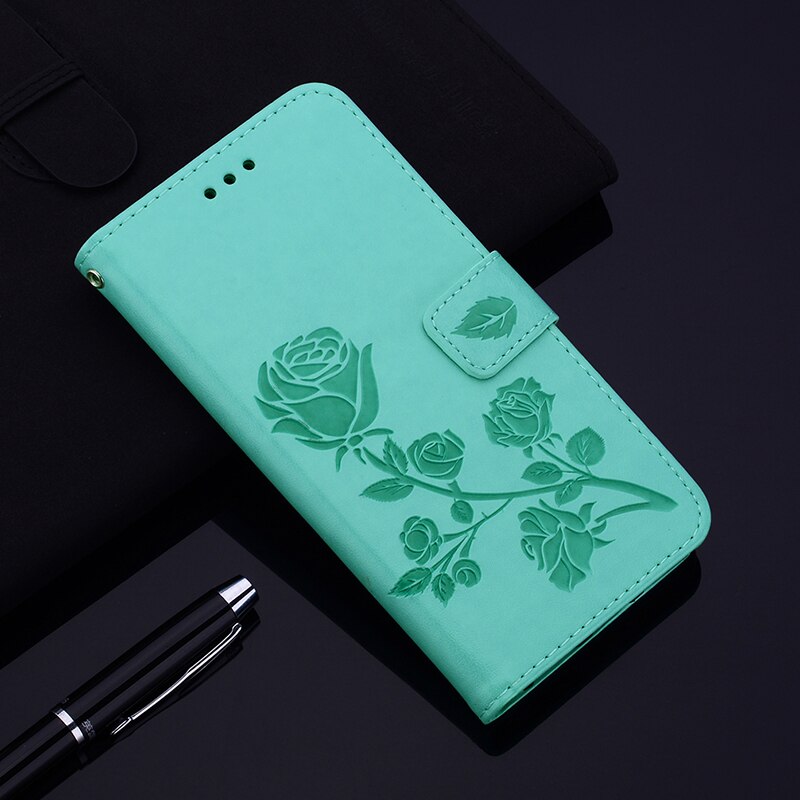 on For Xiaomi Redmi 9A Case Leather Flip Phone Case for Xiaomi Redmi 9AT 9 AT Cover For Redmi9A 9 A Wallet Card Slots Coque: Xiaomi Redmi 9AT / green