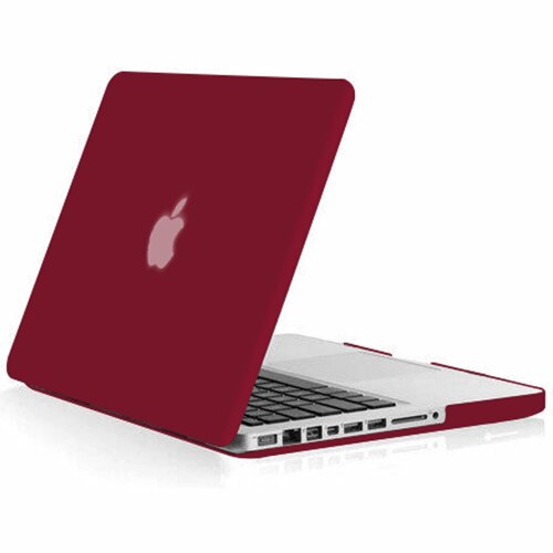 Mosiso laptop mac pro case notebook tilbehør til macbook pro 13 15 med cd drev  a1278 a1286 år + silikone kb cover: Rødvin / Pro 13 med cd-drev