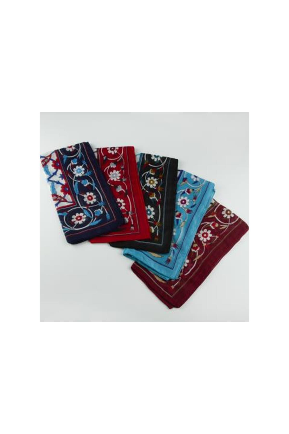 Foulard Carré Vintage Eve Dedree 50x50 Cm - Tour De Cou En Polyester Marron - Occasion Très Bon état
