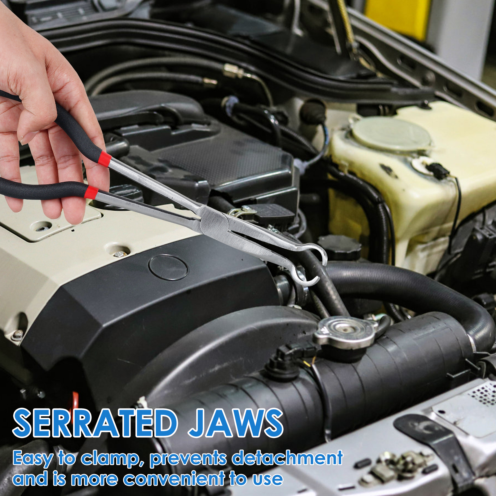 3/5Stck Schlauch Greifer Zange Kohlenstoff Stahl Zündkerze Entfernung Zange Lange Griff Auto Elektrische Trennen Zange Kühler schlauch Klemme