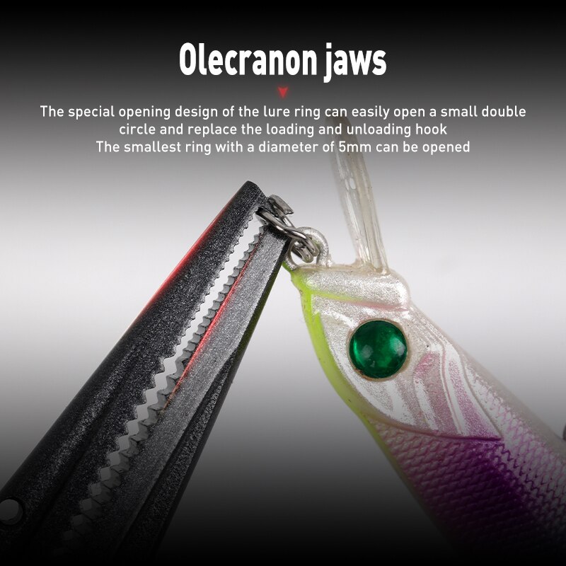 Fishing Pliers - 20cm - Stainless Steel - Split Ring Cutter Hook Remover Tackle Tool