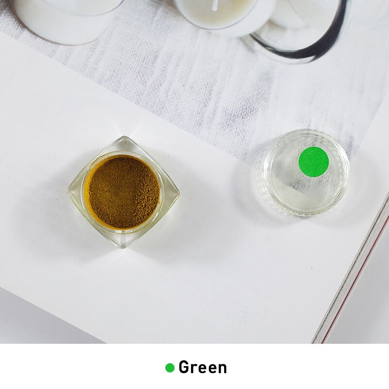 1g diy stearinlysfremstilling af voksfarvestoffer maling stearinfarvestoffer maling til soja vokslys oliefarve farvestoffer farvestoflysfremstilling af lys pigmenter: Grøn