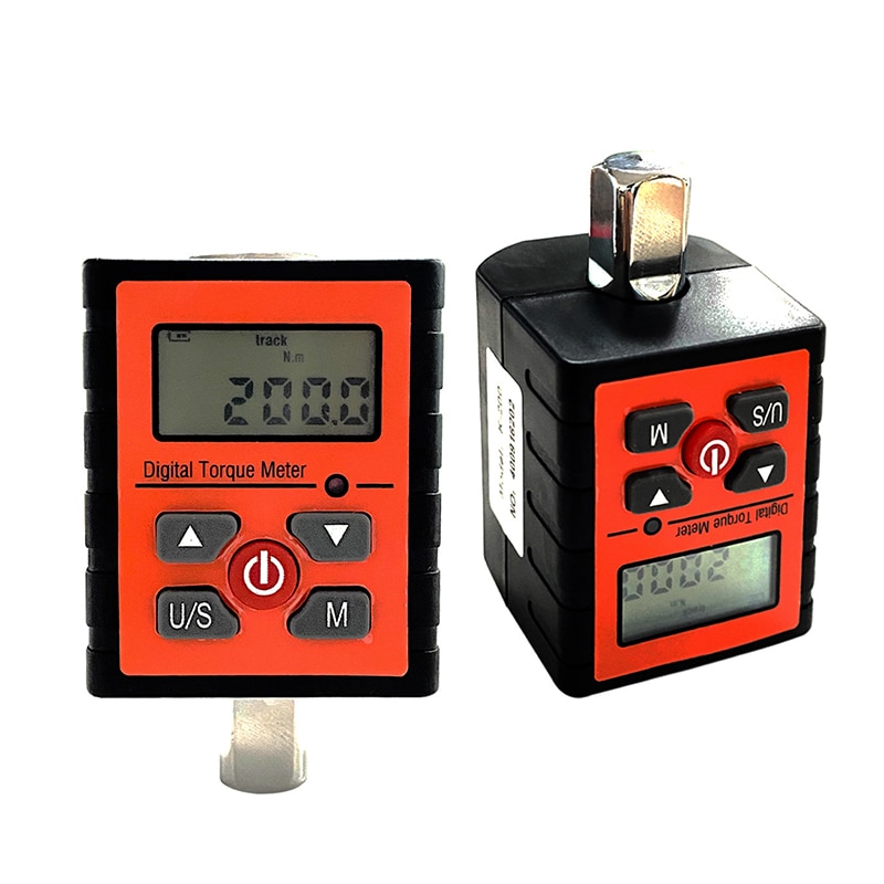 Version 1/2" 1/4" 3/8" Digital Torque Meter Measurement Adapter Spark Plug Bicycle KG Torque Wrench Gauge Tester Screwdriver