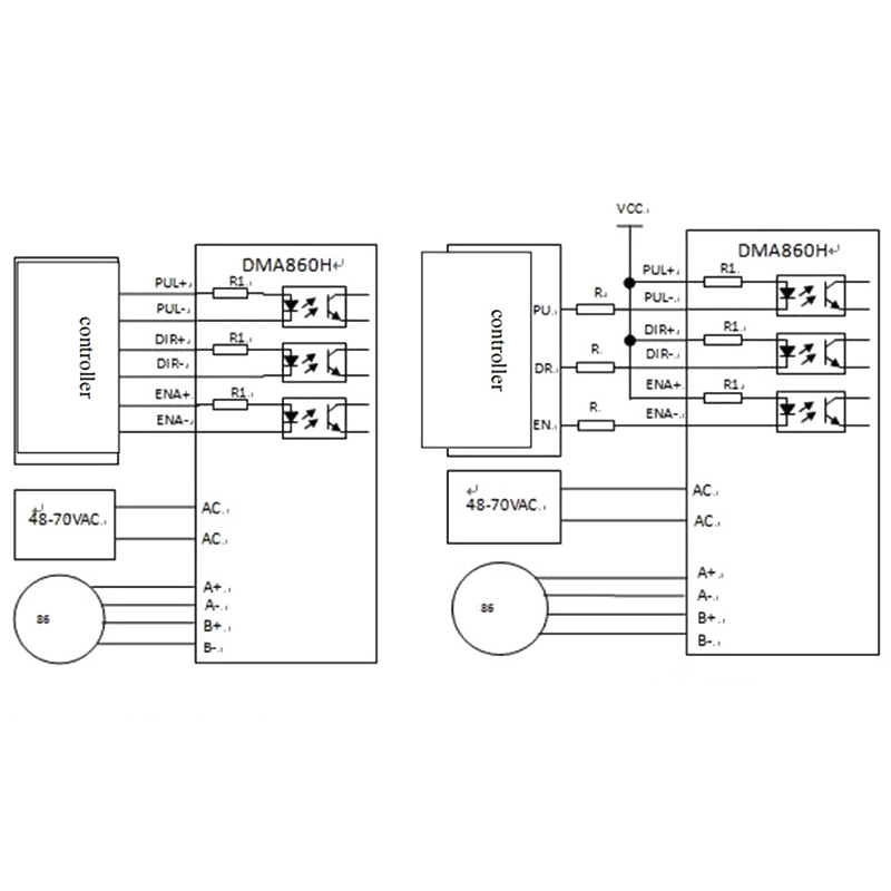 DMA860H Stap Driver 2 Fase Dsp Microstep Driver Voor Nema 34 Nema 42 AC24-80V DC24-80V