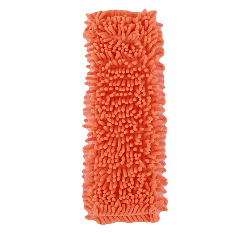 Almohadilla de limpieza para el hogar, mopa de polvo, microfibras de Coral, reemplazo de cabeza de mopa, apta para herramienta de limpieza, limpiador de suelos: orange