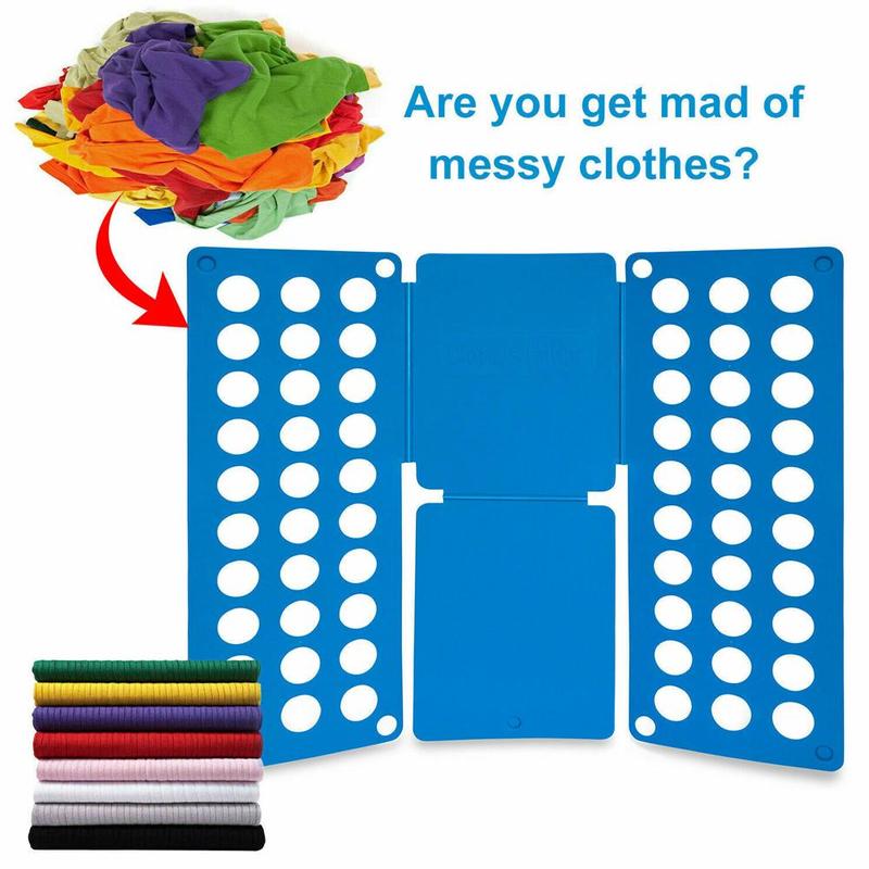 Folding Clothes T-shirt Stacking Board Save Manage Clothes Space Organizer Fold Quickly To T5E8