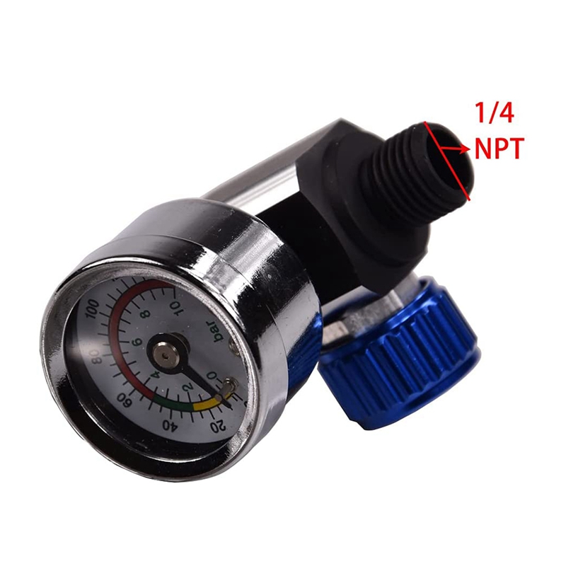 Spray Tools Air Pressure Regulator 1/4Inch-NPT Air Pressure Regulator Kit, Air Regulating Valve Regulator