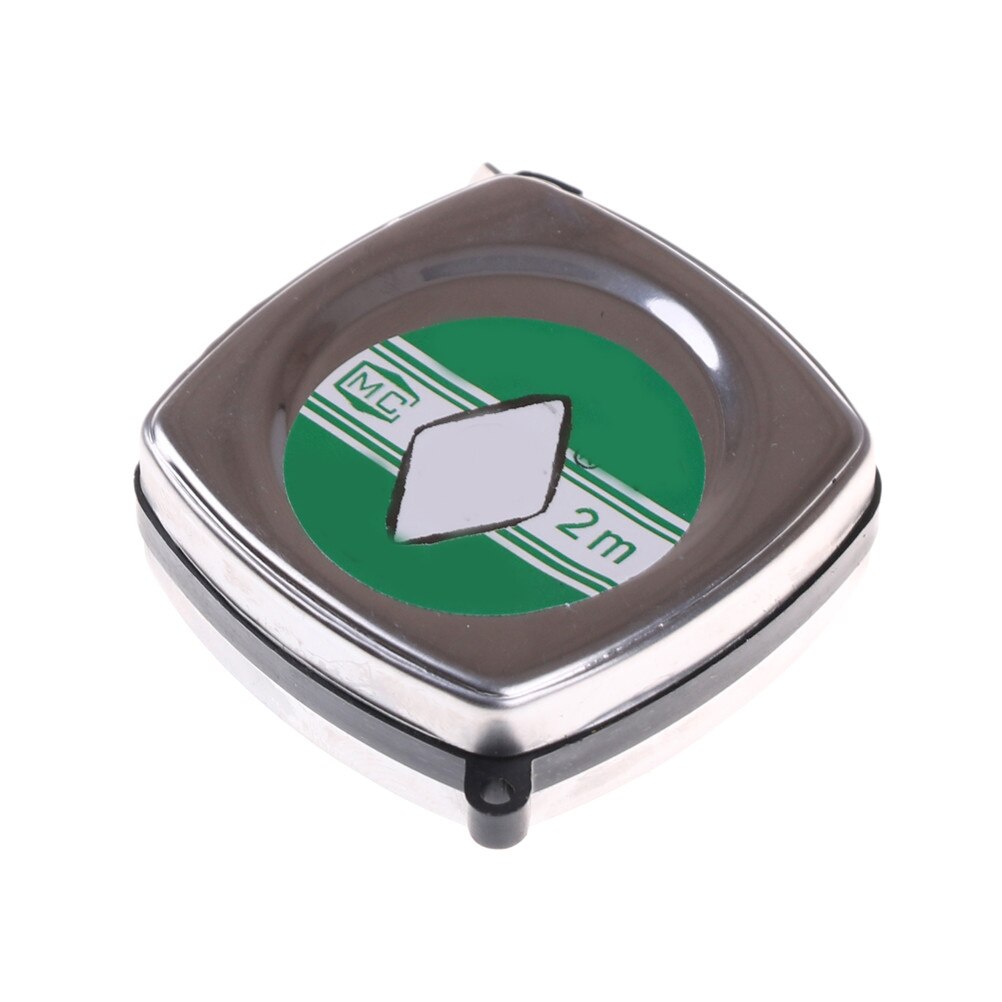 2 Meters Tape Measures Portable Retractable Ruler Retractable Ruler Tape Mini Metal Pull Ruler Tape Measure Keychain