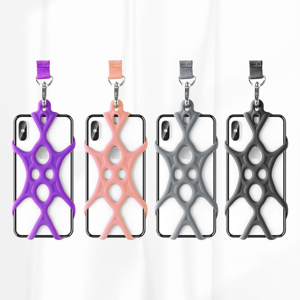 Strap Smart Mobiele Telefoon Ondersteuning Telefoon Ondersteuning Cover Case Handsfree Telefoon Telefoon Lanyard Telefoon Lanyard Houder Siliconen Hals smar