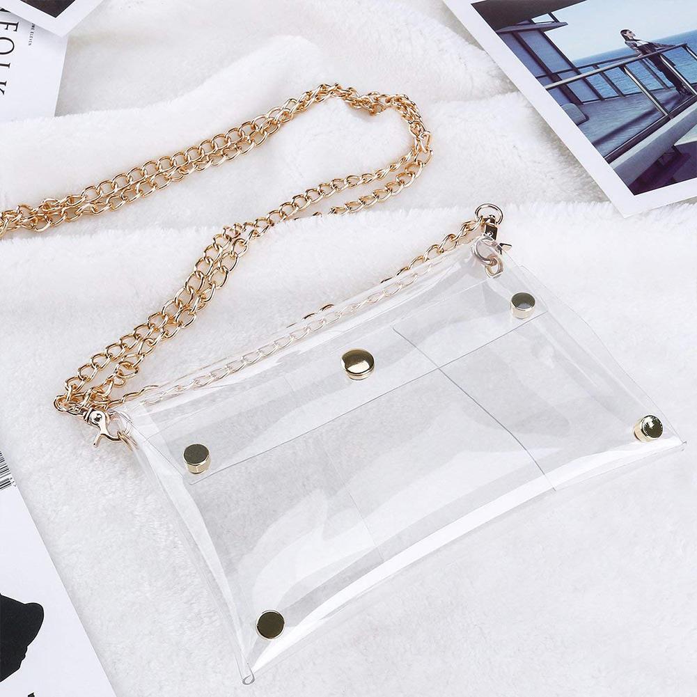 Causual PVC Transparant Clear Vrouw Crossbody Tassen Schoudertas Handtas Jelly Kleine Telefoon Zakken Met Kaarthouder Telefoon Portemonnee