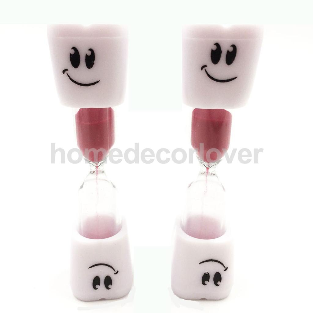 Sabbia di Vetro Clessidra Timer Bambini Lavarsi I Denti Spazzolino Da Denti Conto Alla Rovescia Contatore Sabbia Uovo Timer Orologio 3 Min: Red