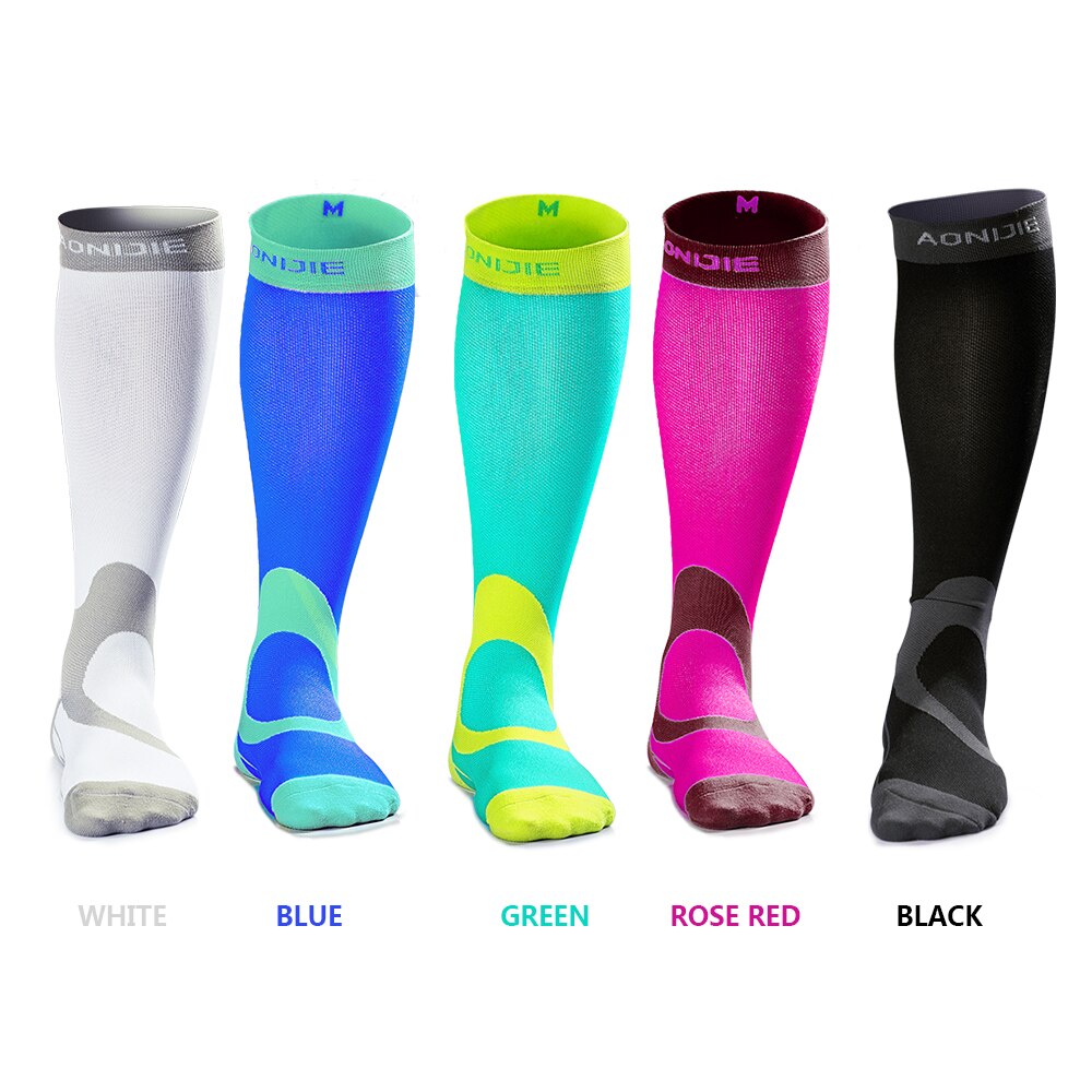 Graduated Compression Socks Men Women Running Marathon Hiking Recovery Stocking Sports Nursing Long Socks