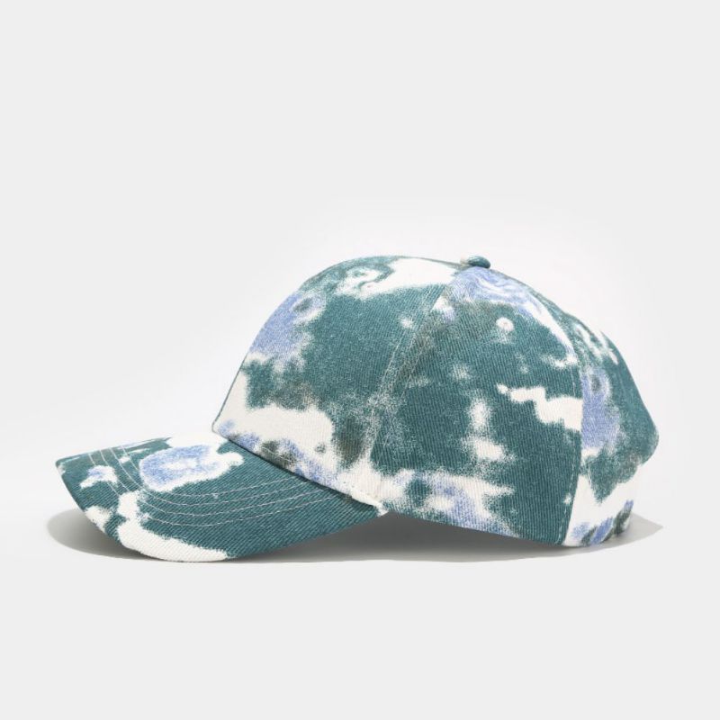 Cotton Tie-dyed Denim Baseball Cap Men And Women Trend Peaked Cap Summer Outdoors Leisure Time Sun Hat