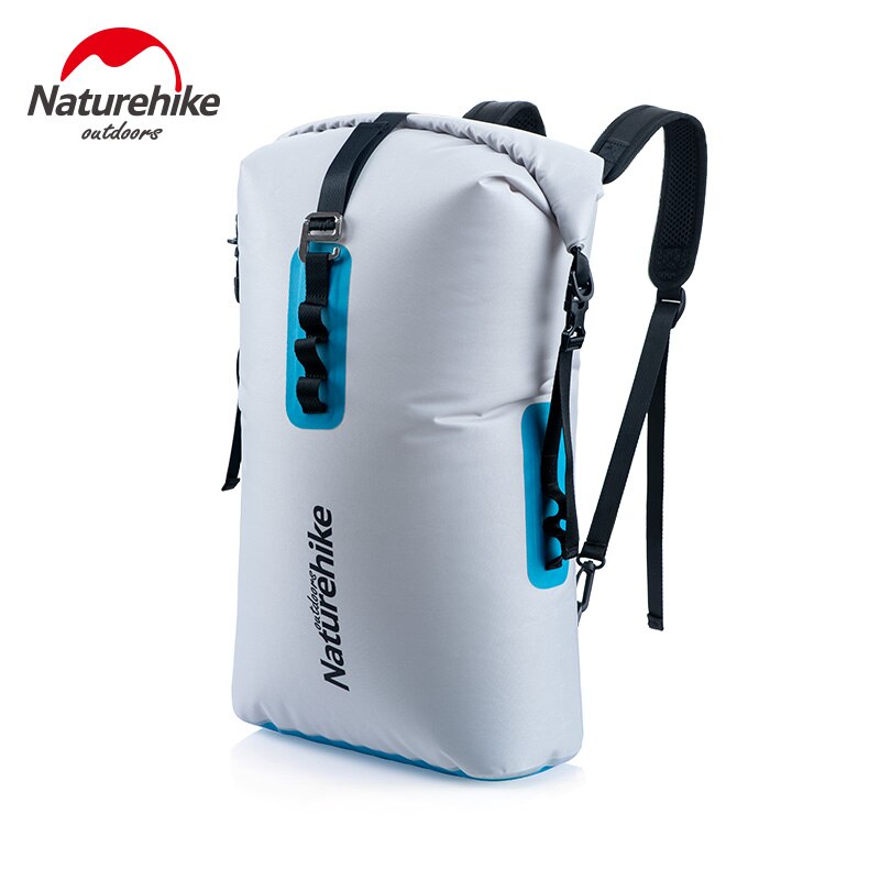 Naturehike-mochila bolsa impermeable para natación, deporte de natación, bolsa seca de pvc, resistente al agua: Color gris