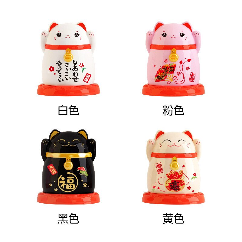 Japanischen Glück Katze zahnstocher topf neue jahr glück zahnstocher Kasten q spitze Halfter nette zahnstocher inhaber zahnstocher Spender
