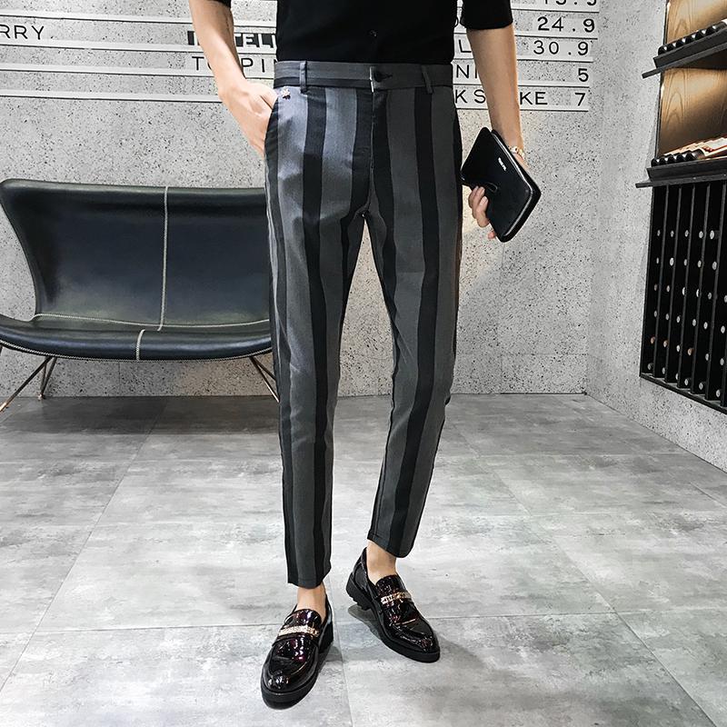 Slim fit sommer formel jakkesæt bukser bryllup brudgom bukser bryllup bukser mænd pantalones hombre de vestir