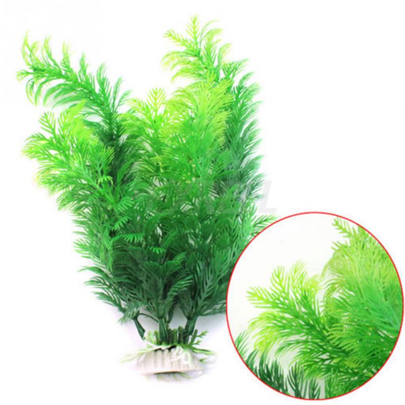 Bedste pris kunstig akvarie plante dekoration akvarium dykbar blomst græs ornament 10 stile valgfri 10-30cm