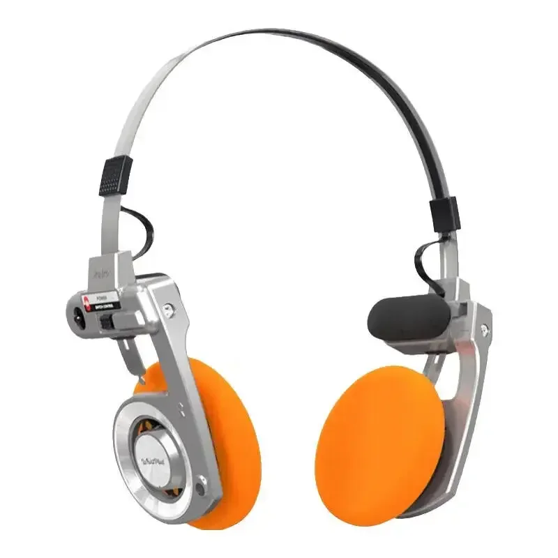 WhatPlus Retro R3 Wireless Bluetooth Headphones Trendy Korean Style Portable Foldable Long-lasting Open-ear Headset Girls