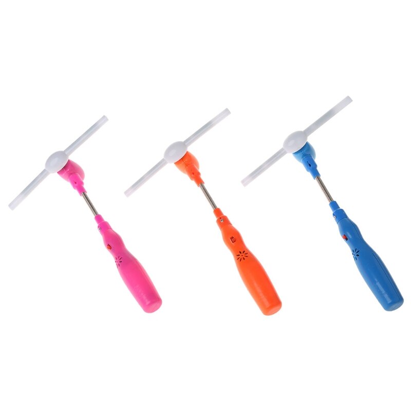 Lampeggianti illuminano i mulini a vento a portato con la musica che gira i giocattoli colorati per il buio