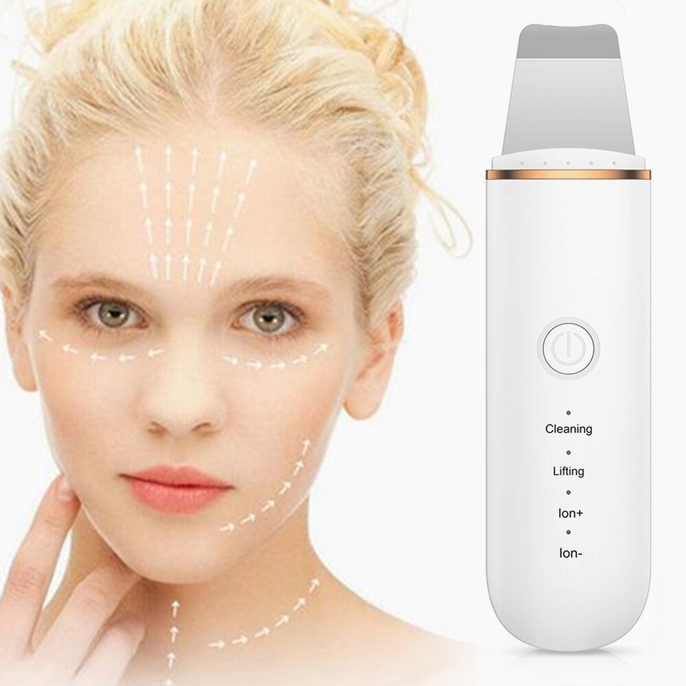 Exfoliador ultrasónico de piel exfoliante Extractor Facial limpieza profunda dispositivo de belleza + rejuvenecimiento de la piel Nano vapor de niebla Facial
