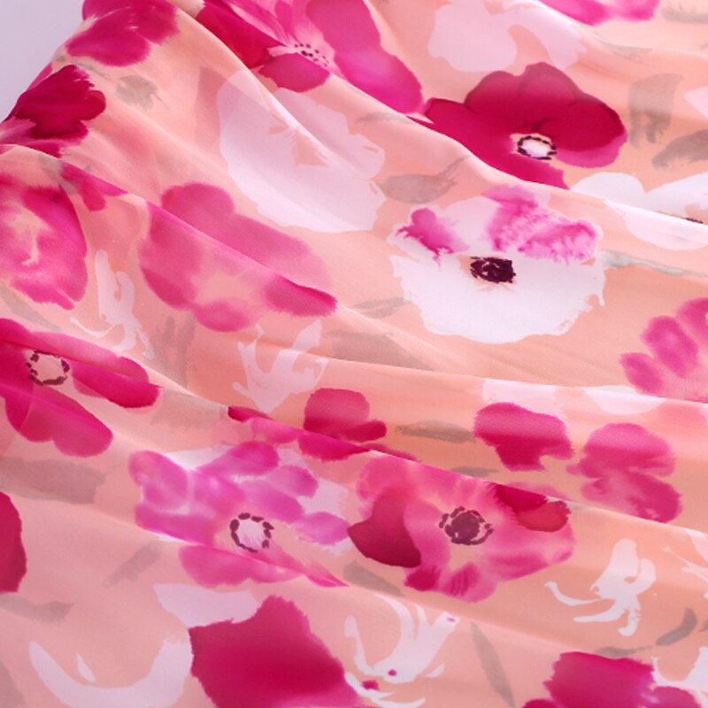 Italian Hand Painted Printed Silk Georgette Fabric Grandado Italian Hand Painted Printed Silk Georgette Fabric Grandado
