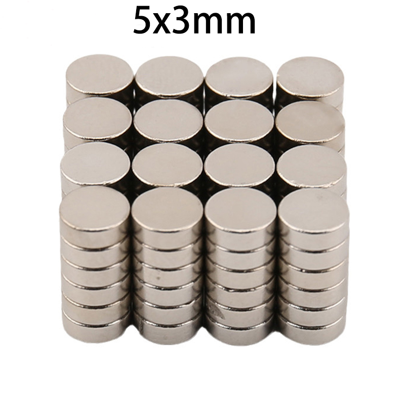 10/50pcs "5mm x 3mm Round Magnets - Strong Small Disc Magnets for DIY, Crafts, Jewelry Making