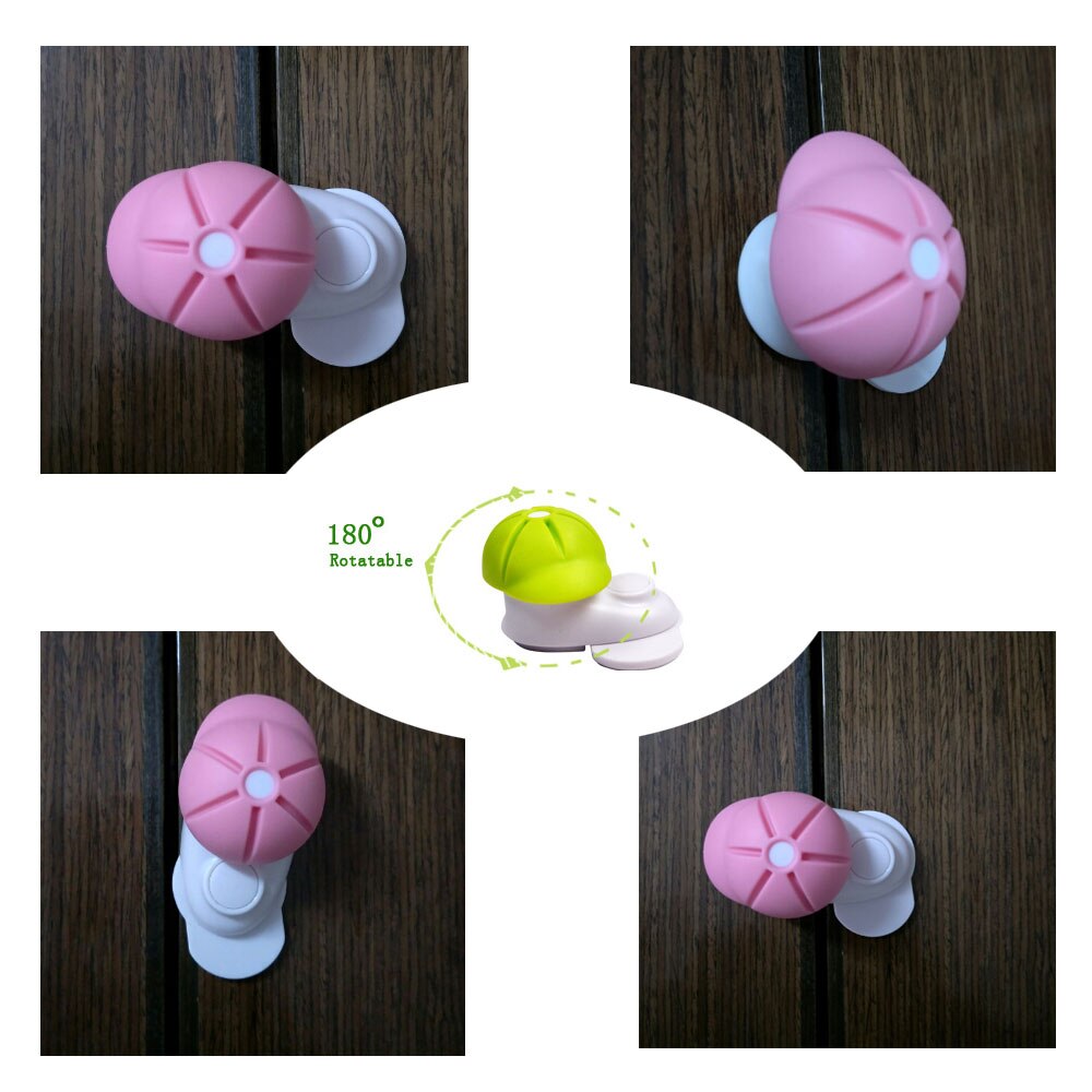 Kleine cap siliconen beweegbare knop deur blok rotary veiligheid deur cartoon movable deur plug deur plaat naad deur blok