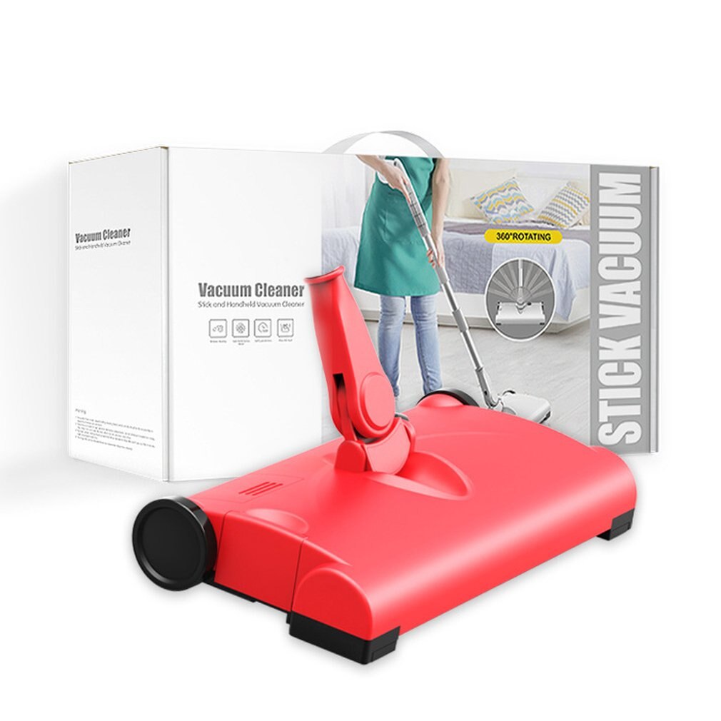 Handheld Vacuum Cleaner Strong Suction Wireless Charging Floor Sweeper Portable Dust Collector Household Aspirator: Red