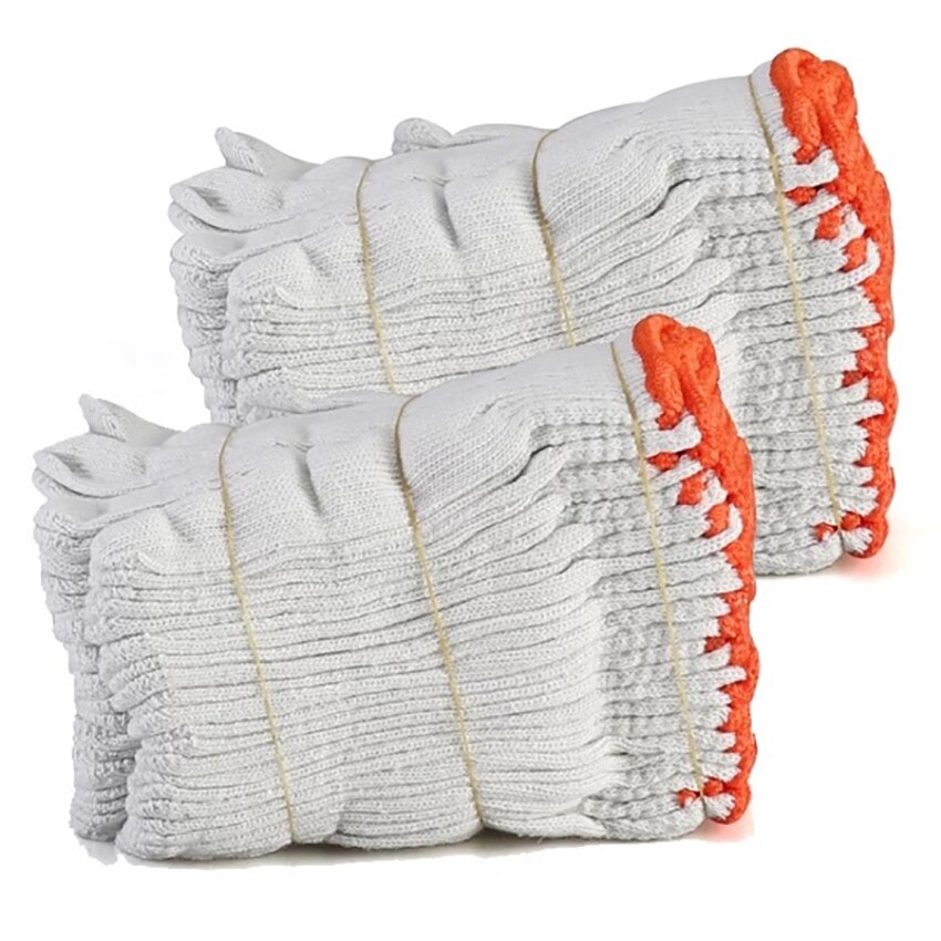 Grube nylonowe bawełniane rękawiczki robocze rękawice zmywalne ochronne rękawice ochronne robić domu akcesoria kuchenne na wolnym powietrzu czyste narzędzie eldiven