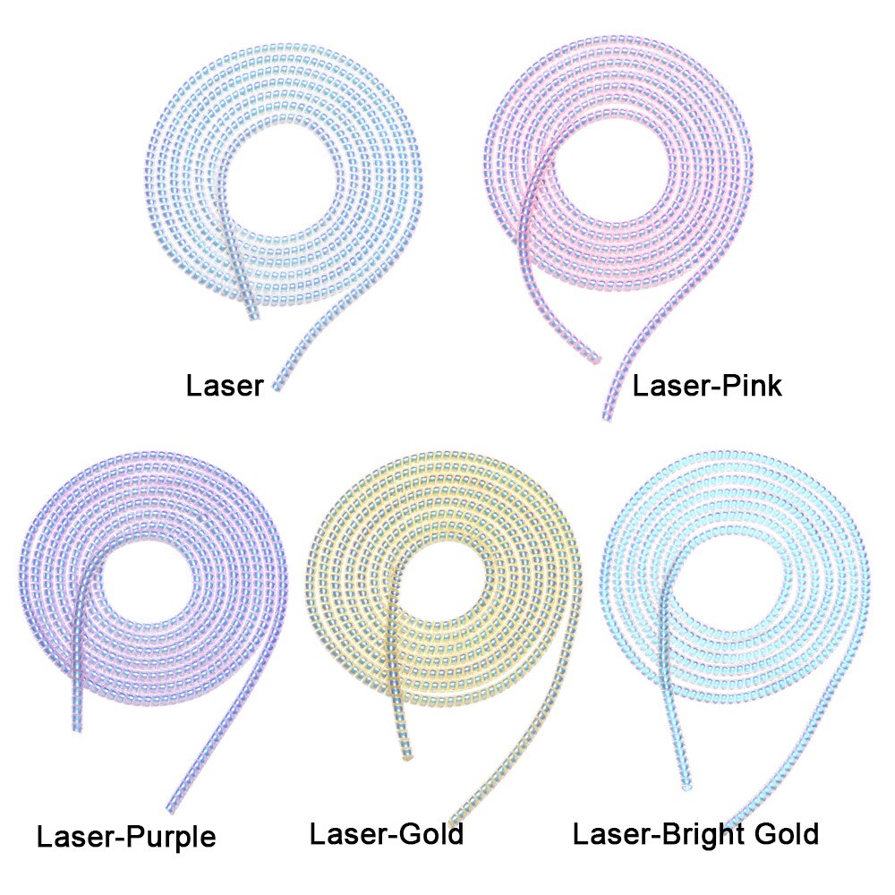 1.55m USB Data Charging Line Cable Protector Wrap Cable Organizer Spring Winder Protection Rope