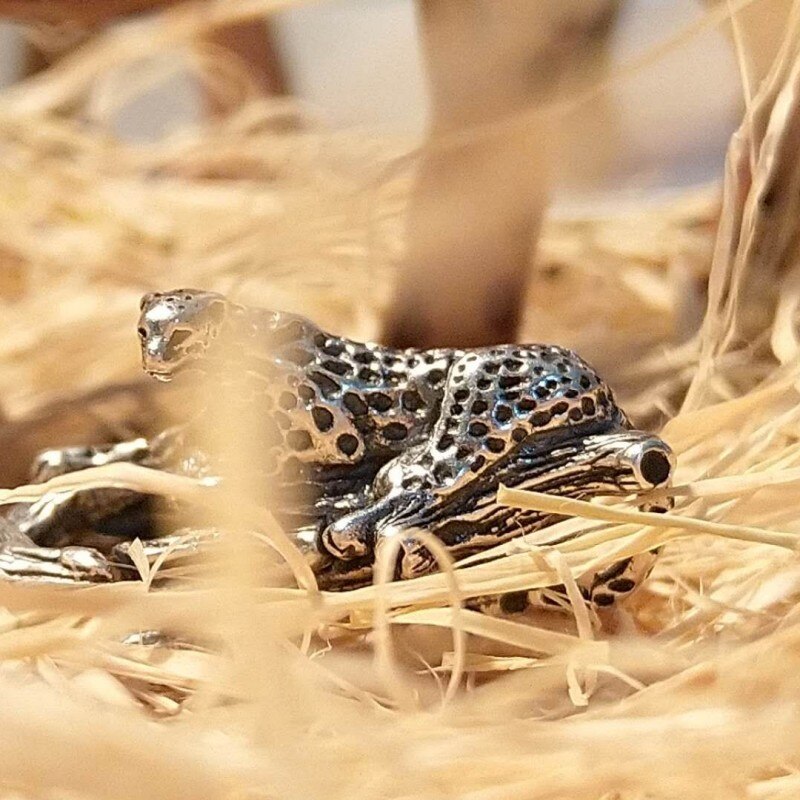 925 sterlina d'argento troll Del Leopardo in Forma di Blocco Faerybeads Bracciale incantesimi perline FAI DA TE per la produzione di gioielli regalo di amore