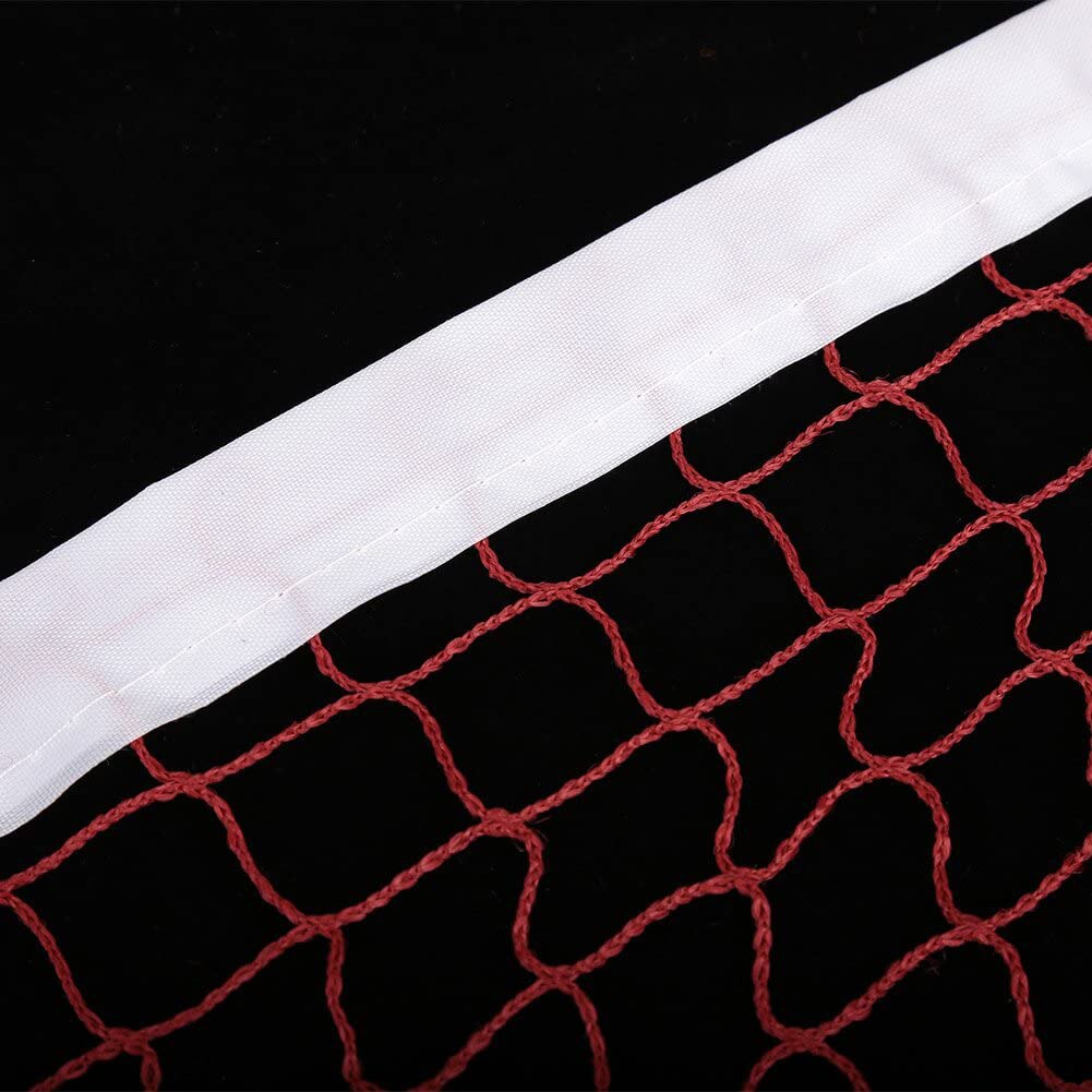 Badminton Net Outdoor Sport Netto Standaard Training Mesh Netto Verstelbare Opvouwbare Regelgeving Netten Voor Outdoor Sport Rood