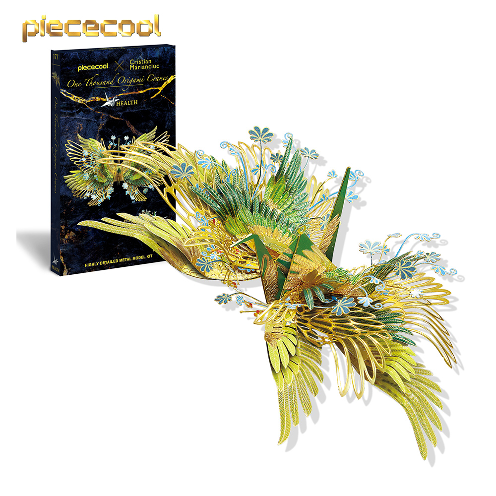 Model ONE THOUSAND ORIGAMI CRANES Toys DIY Animal Folk Crafts 3D Metal Puzzle Game For Girls: HP175-BR